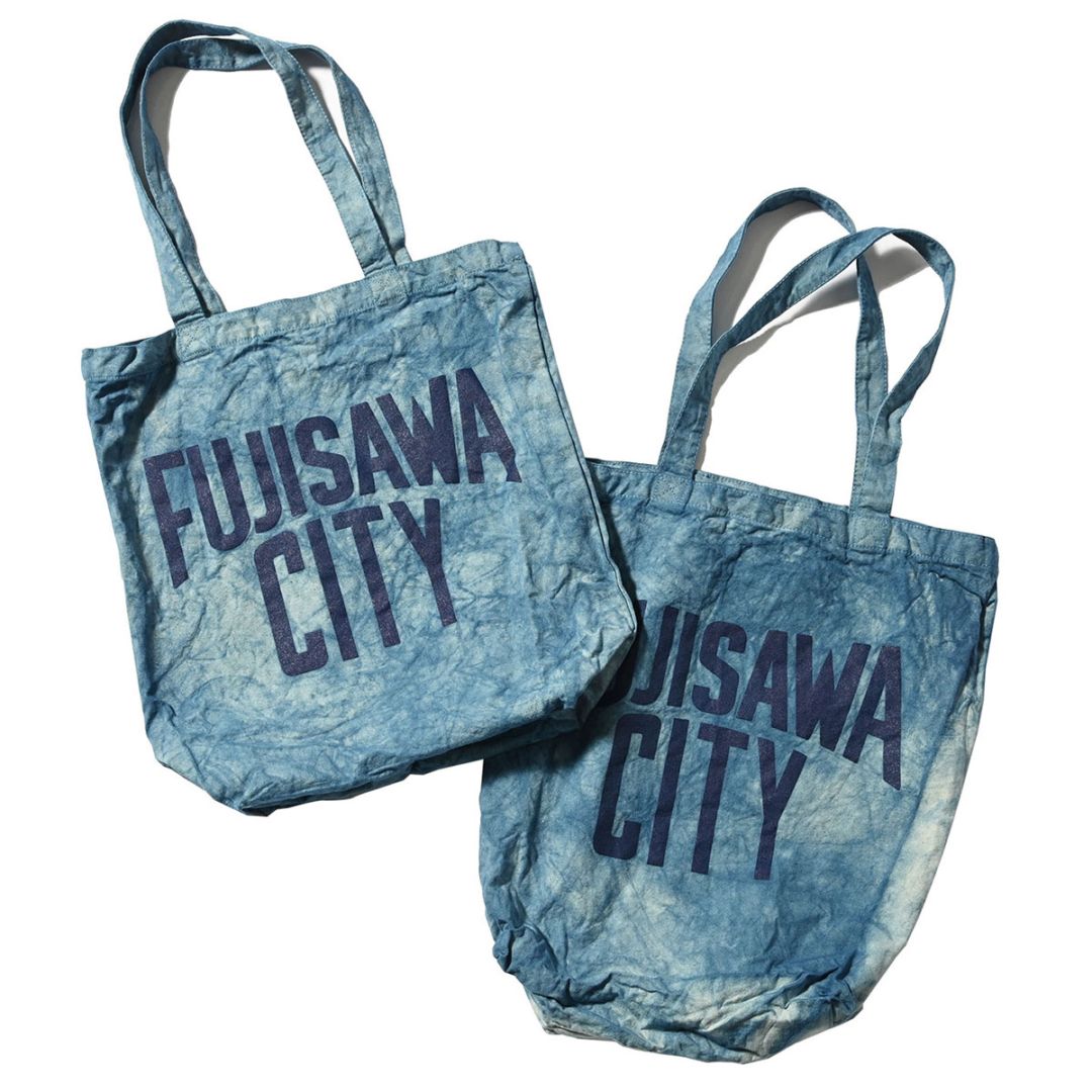 FUJISAWA CITY LOVE フジサワシティラブ BLUEHANDS PROJECT CANVAS TOTE BAG トートバッグ FC211503 INDIGO DYE インディゴダイ