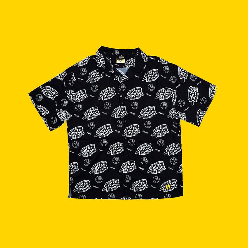 WATER THE PLANT ウォーター ザ プラント SMILEY PARADISE SHIRT 半袖 シャツ WTP007 BLACK ブラック