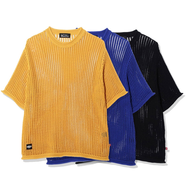MANASTASH マナスタッシュ MESH SUMMER SWEATER 半袖シャツ 792-4140001【40%オフ】