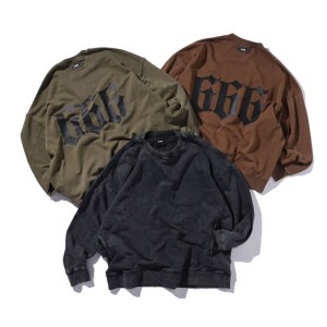 EL REIGN エルレイン ”The Apocalipse” STONE ASID WASH SWEAT クルーネックスウェット EL24AW-02|トップス|アイテムから探す