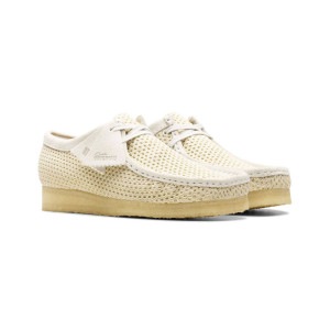 Clarks Originals クラークス オリジナルス Wallabee Off White Mesh ワラビーシューズ オフホワイトメッシュ 26175849