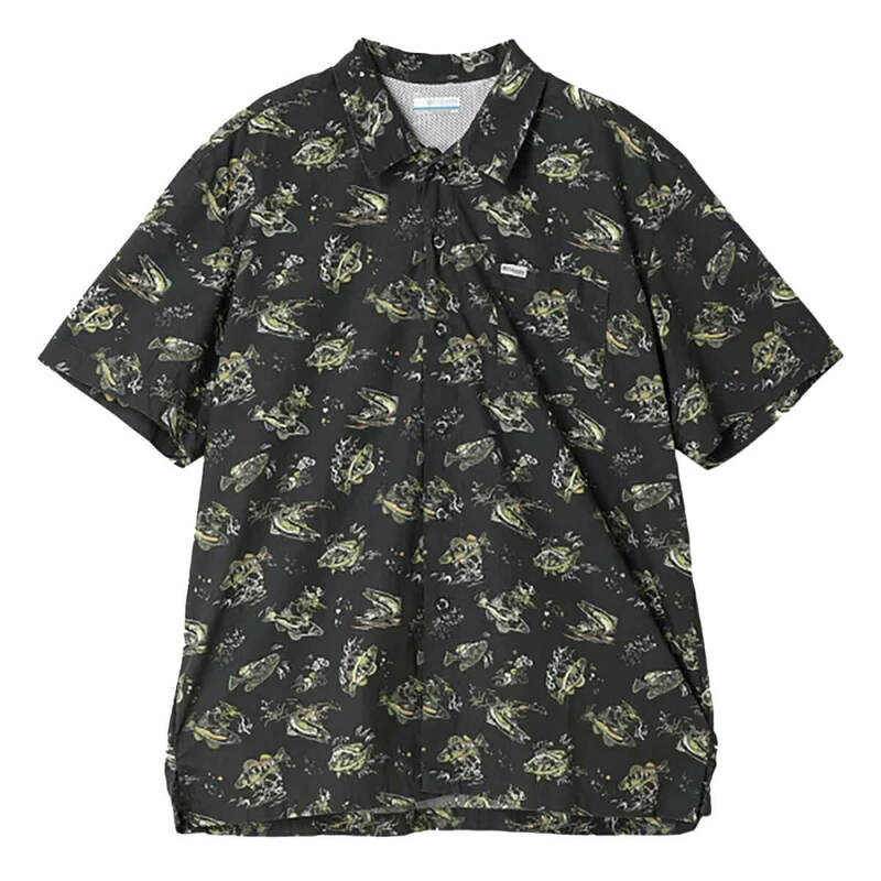 COLUMBIA コロンビア TROLLERS BEST SS SHIRT SHARK FRESHFISH  開襟シャツ FM7011-017