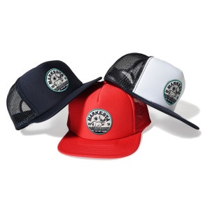 MARKESTA × RYU AMBE マーケスタ × リュウ・アンベ EZO JIKA WAPPIN TRUCKER CAP メッシュキャップ|帽子|アイテムから探す