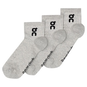 ON オン Logo Sock Mid 3P U Heather Gray ソックス 2UF10521732 |小物/雑貨|アイテムから探す