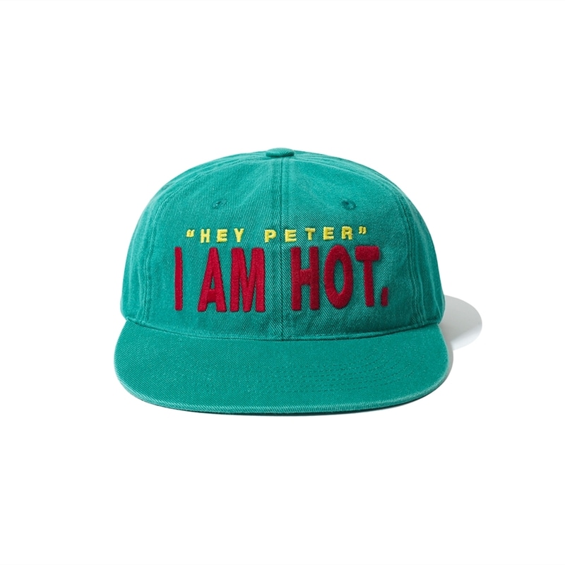 MY NAME IS PETER マイネームイズピーター 6-PANEL I AM HOT CAP - GREEN キャップ