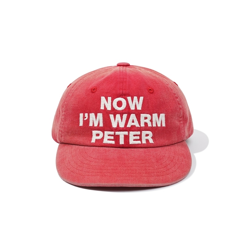 MY NAME IS PETER マイネームイズピーター 6-PANEL NOW I’M WARM PETER CAP - RED キャップ