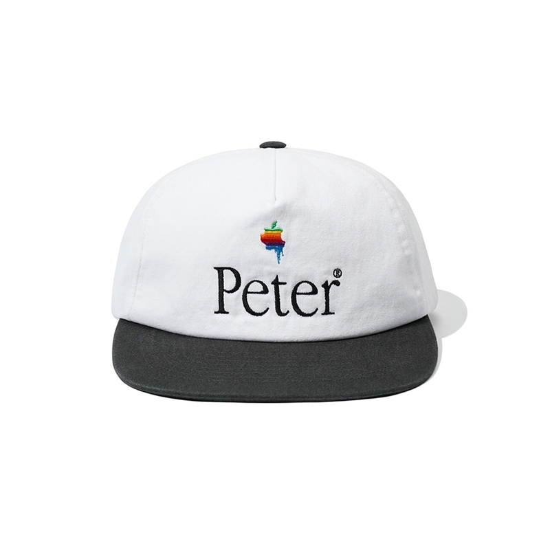 MY NAME IS PETER マイネームイズピーター 5-PANEL PAPPLE CAP WHITE ＆ CHARCOAL キャップ