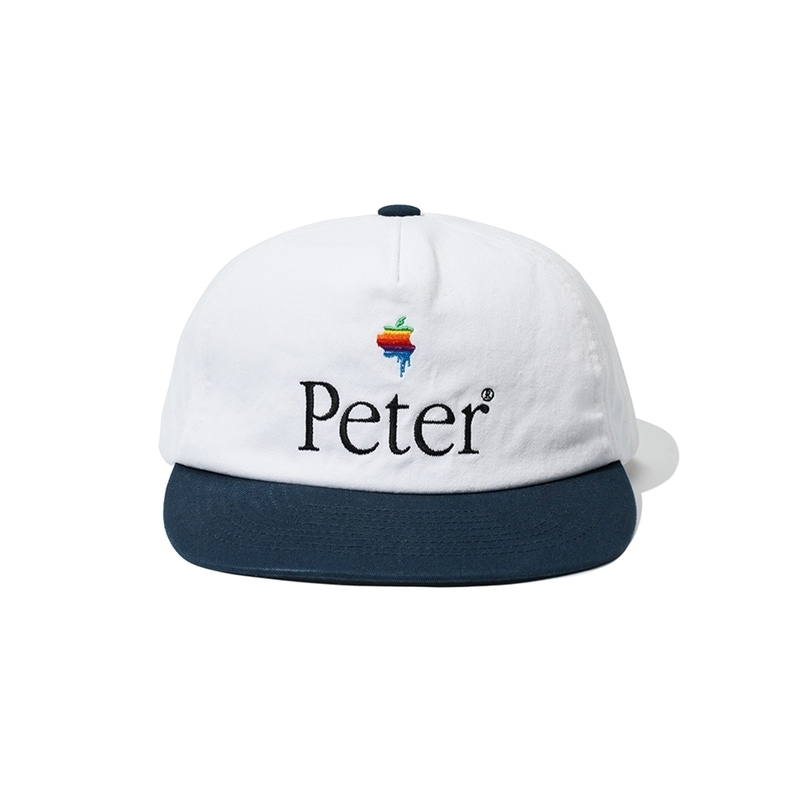 MY NAME IS PETER マイネームイズピーター 5-PANEL PAPPLE CAP WHITE ＆ NAVY キャップ