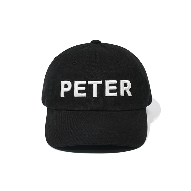 MY NAME IS PETER マイネームイズピーター PETER BALL CAP BLACK キャップ