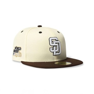 NEW ERA ニューエラ SAN DIEGO PADRES CO 1984 WS 59FIFTY CHROME/BRNTW キャップ 70940908|帽子|アイテムから探す