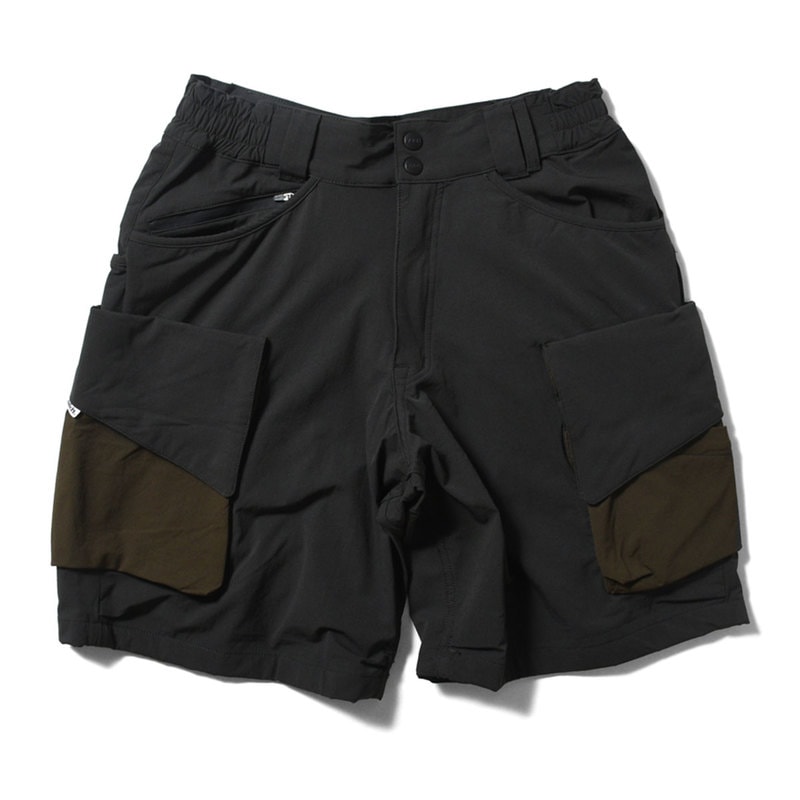 LAKH ラク SLANTED POCKETS CARGO SHORTS カーゴショーツ NY GREY×OLIVE グレー×オリーブ 【30%オフ】