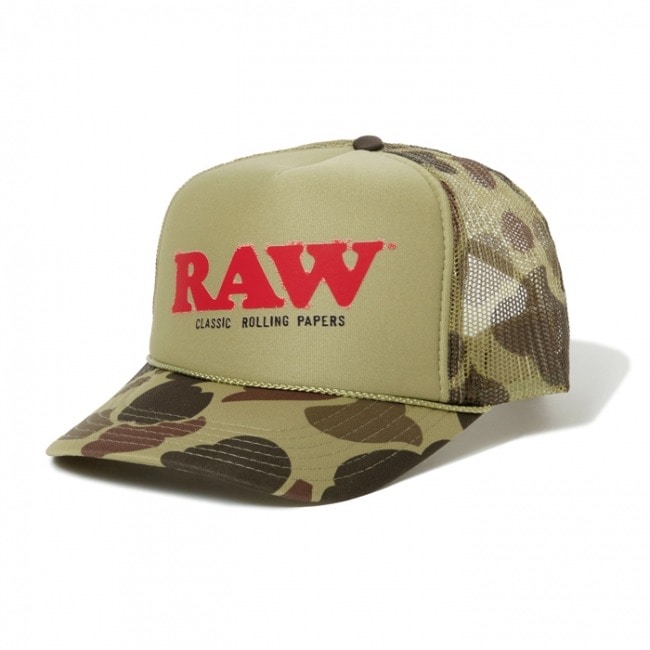 RAW ロウ TRUCKER CAP WOODLAND メッシュキャップ 
