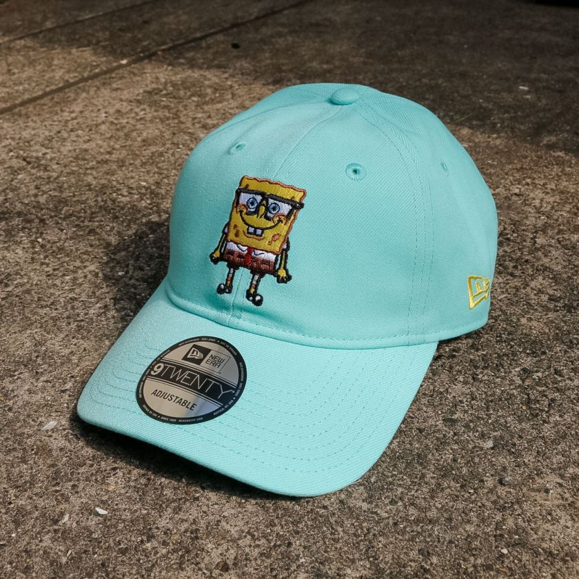 New Era × Nickelodeon ニューエラ×ニコロデオン SPONGEBOB PATRICK SALMON BLUE TINT--OSFA キャップ 										