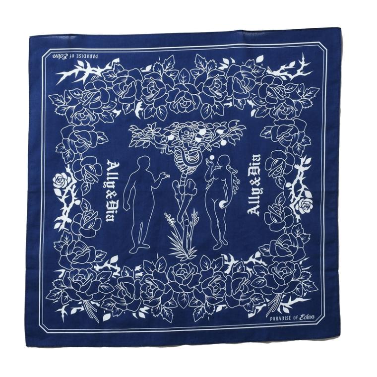 タオル/ハンカチ/バンダナ/てぬぐい | Ally＆Dia アリーアンドダイア PARADICE OF EDEN BANDANA バンダナ AD25AW007