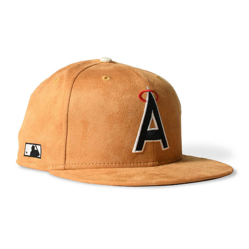 NEW ERA ニューエラ CALIFORNIA ANGELS CO 59FIFTY SUEDE CAMEL キャップ 14882005