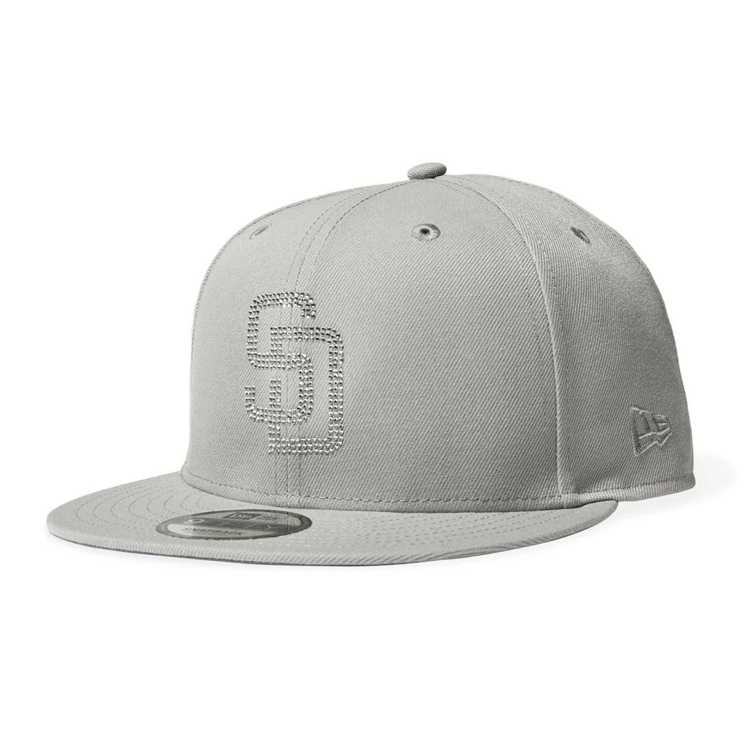 NEW ERA ニューエラ SAN DIEGO PADRES CO RHINESTONE 9FIFTY DGRY キャップ 15063034