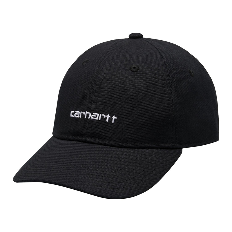 キャップ | CARHARTT カーハート CANVAS SCRIPT CAP 0D2XX Black / White キャップ I028876-26S