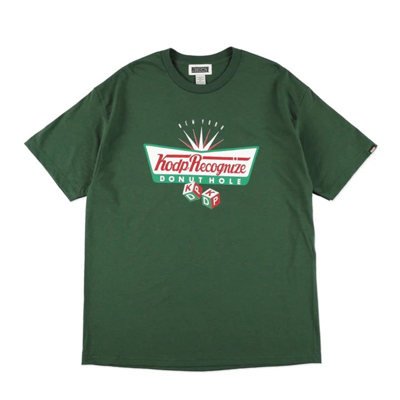 RECOGNIZE レコナイズ DONUT HOLETEE GREEN Tシャツ RCG261-DHT