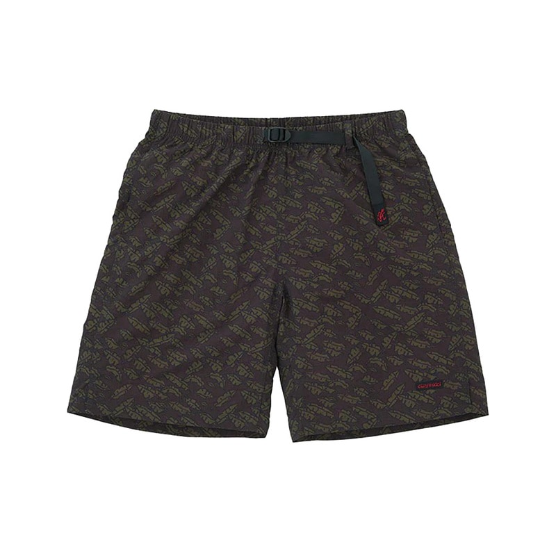 Gramicci グラミチ NYLON PACKABLE G-SHORT BROWN LEAF ナイロンショーツ G6SM-P082