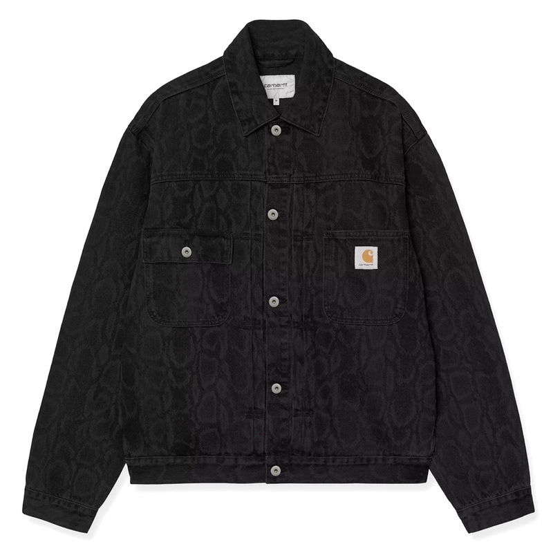 CARHARTT カーハート BELMAR JACKET Snake Camo, Black heavy stone wash ジャケット I036586-3R260