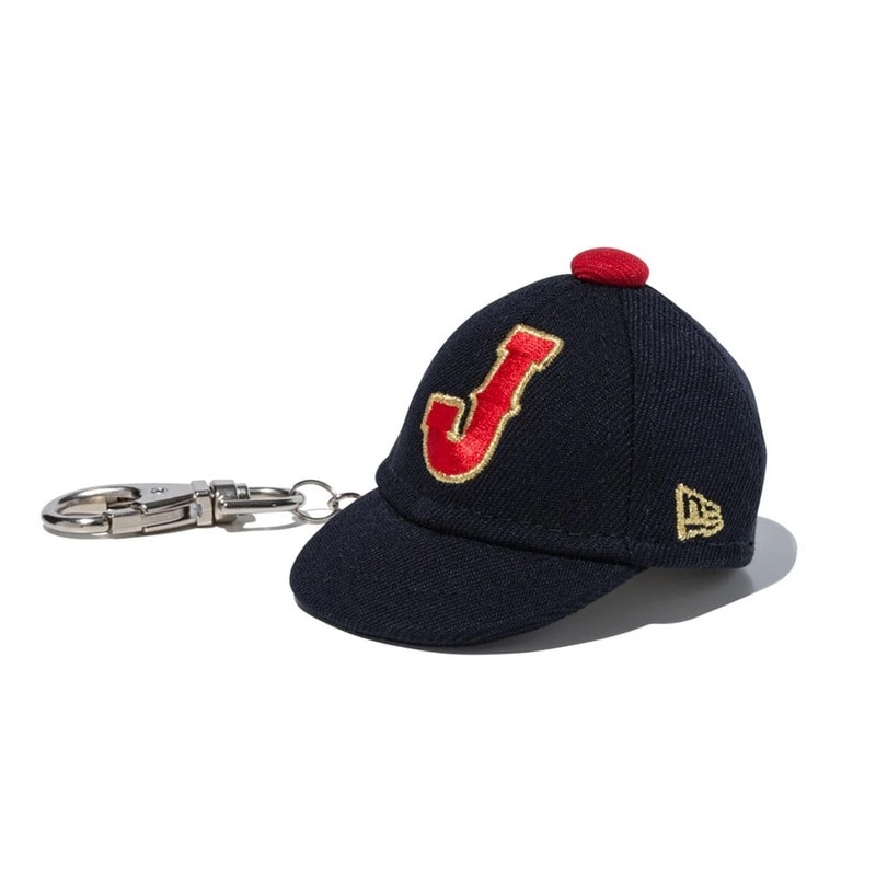 NEW ERA ニューエラ CAP KEYHOLDER J LOGO NVY キーホルダー 14948188