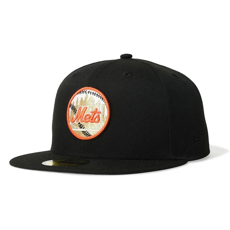NEW ERA ニューエラ NEW YORK METS CO 1962-2002 40TH ANNIV 59FIIFTY BLACK キャップ 71023883