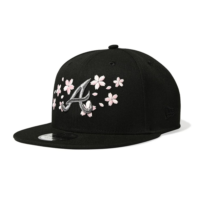 NEW ERA ニューエラ  ATLANTA BRAVES CO SAKURA 9FIFTY BLACK キャップ 71027536