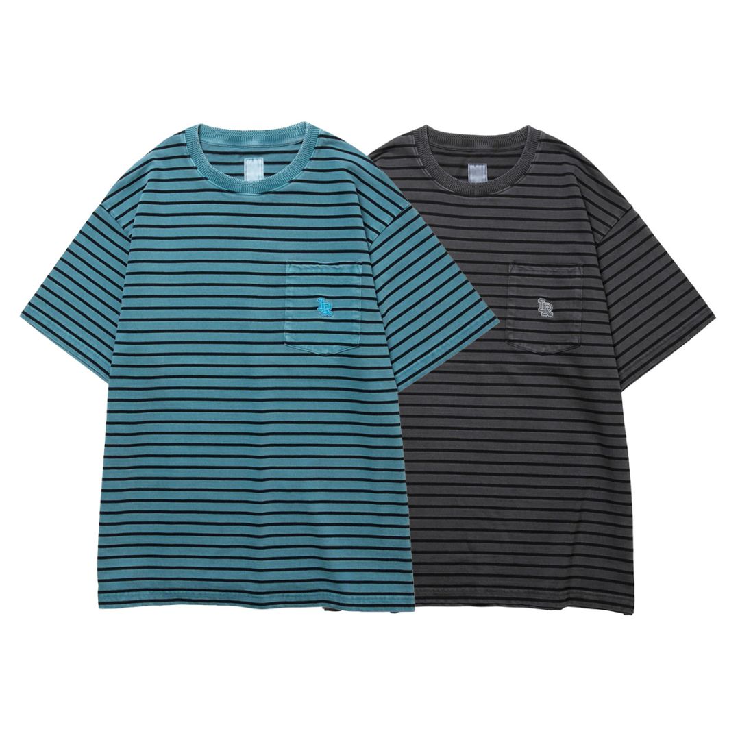  | Liberaiders リベレイダーズ PIGMENT DYED STRIPED S/S SHIRT 半袖Tシャツ 736072601