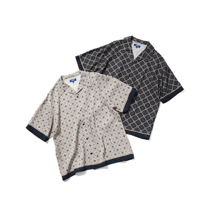LFYT エルエフワイティー ARABESQUE PATTERN OPEN COLLAR SHIRT 半袖シャツ LS260206