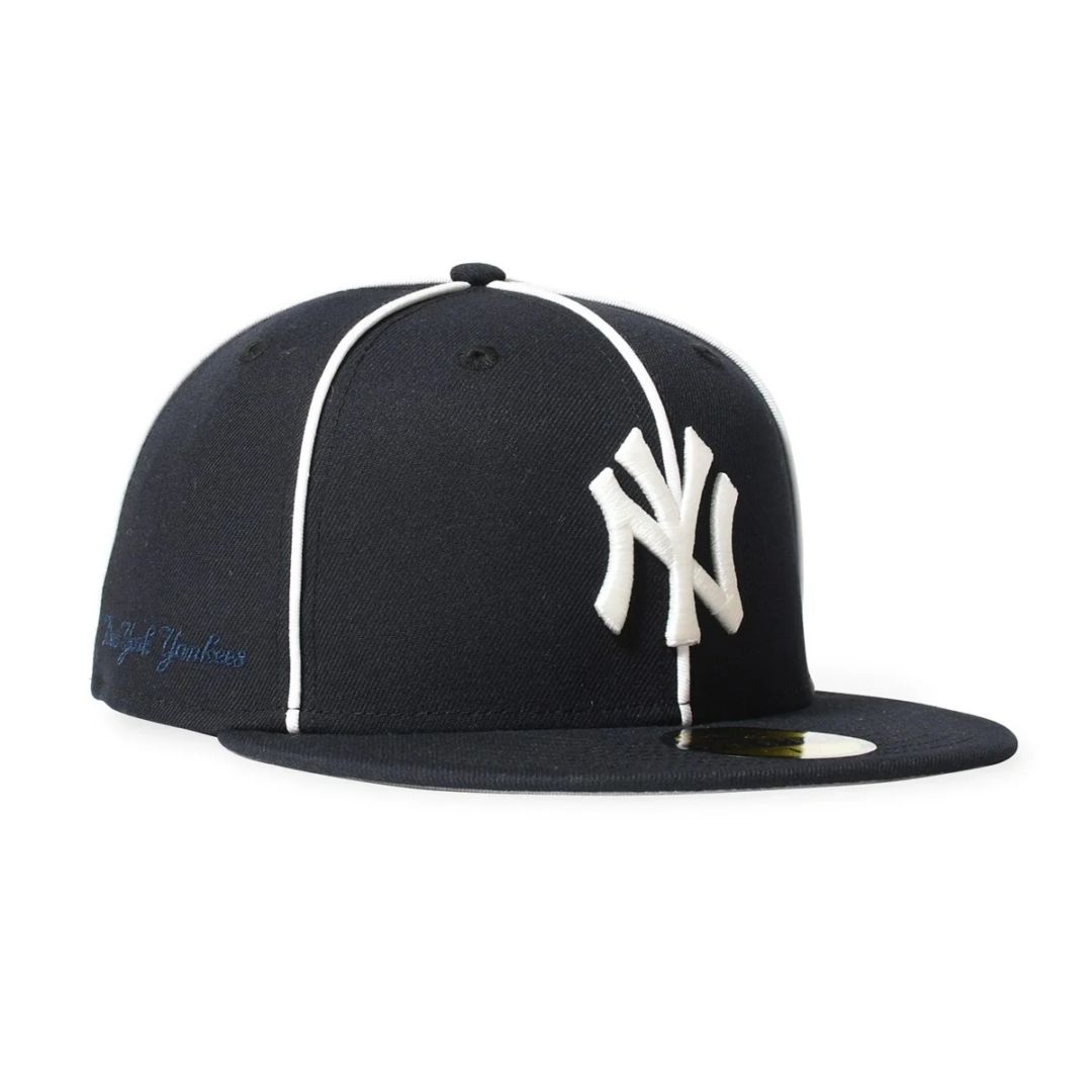 NEW ERA ニューエラ NEW YORK YANKEES CO PIPING 59FIFTY NAVY キャップ 71037329