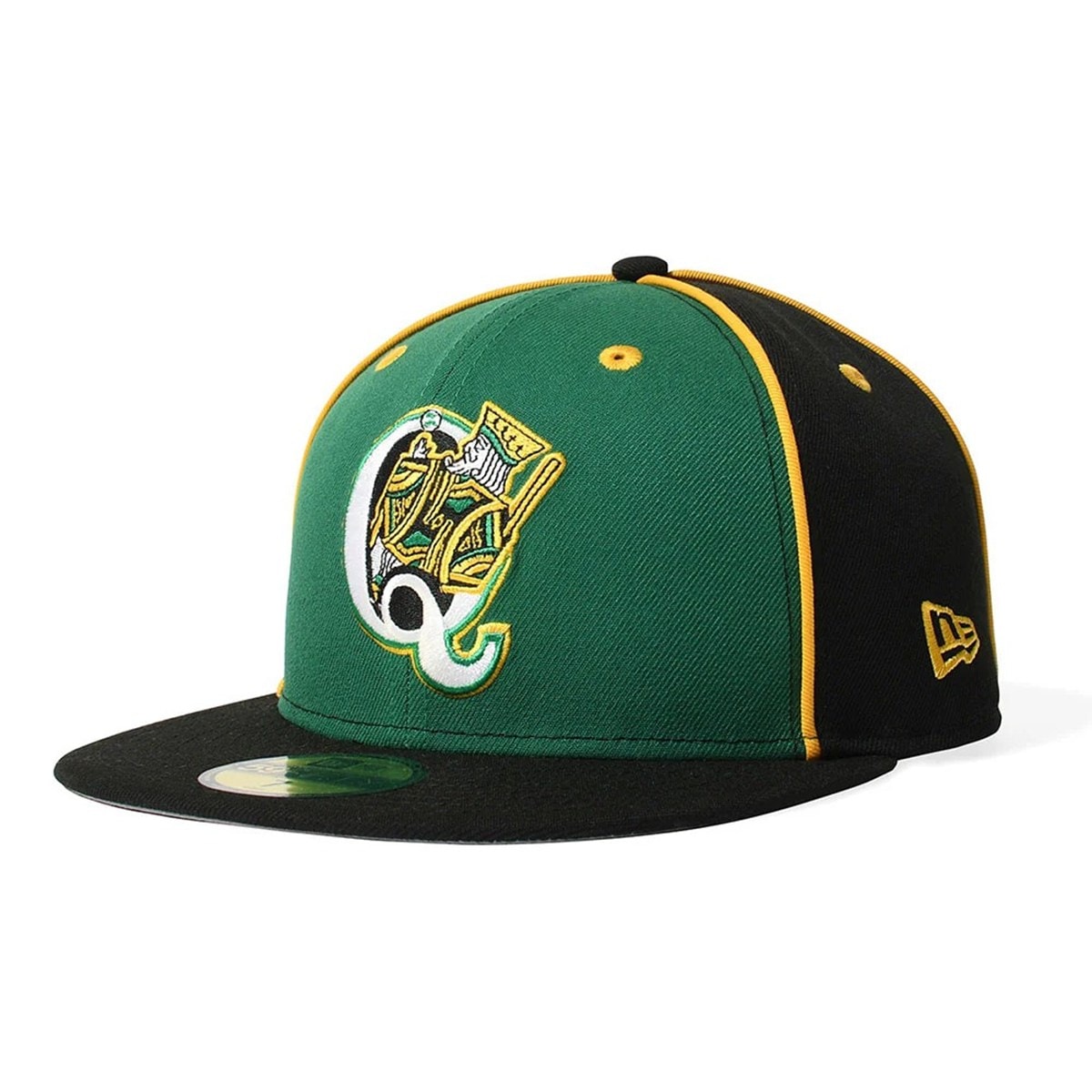 NEW ERA ニューエラ QUEENS KINGS CO 59FIFTY KELLY GREEN/BLACK PIPING GOLD キャップ 71065378