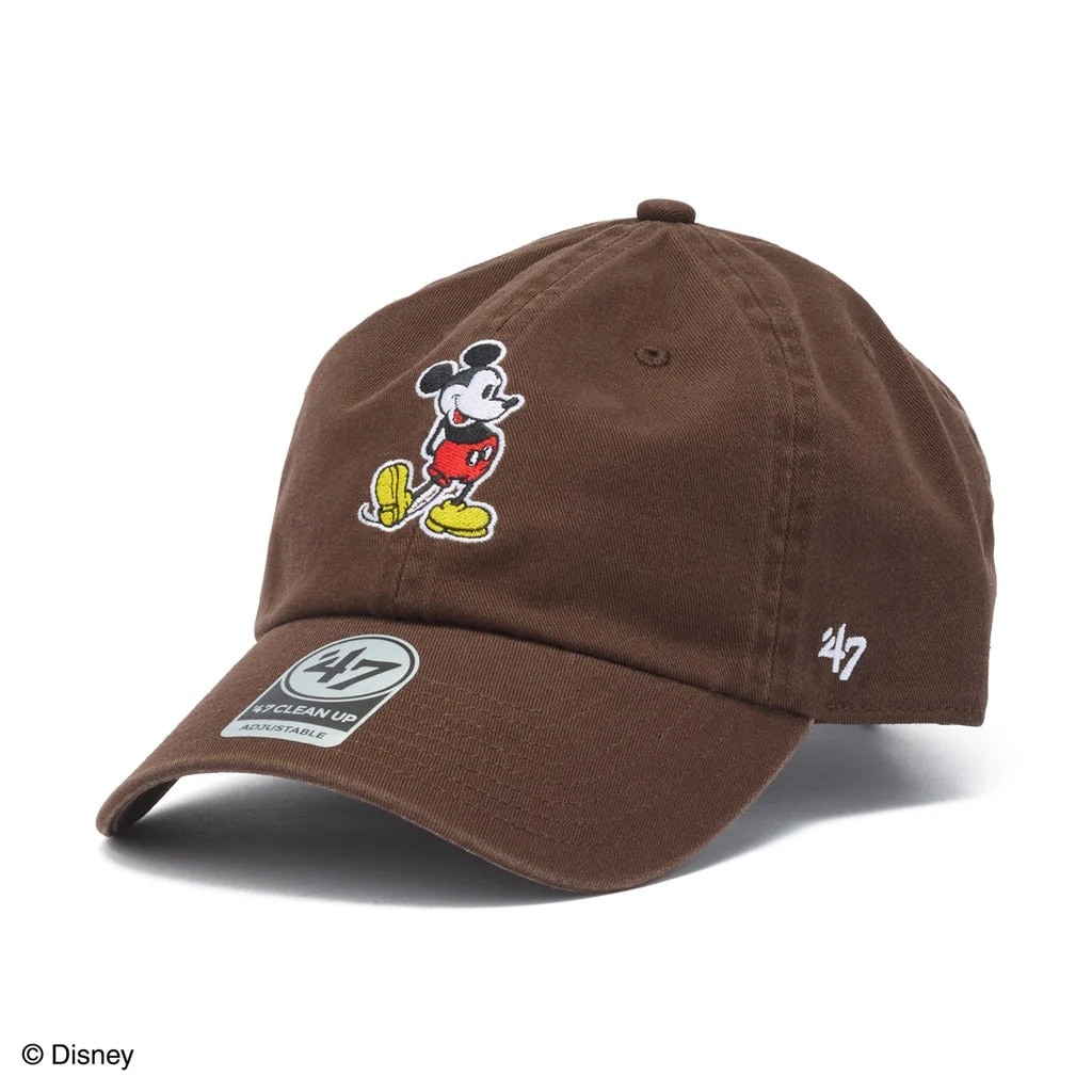 47 BRAND フォーティーセブン CLEAN UP Mickey Mouse BROWN キャップ 14920472 47A-CLPDISMICSTA0-CTGW-BRW