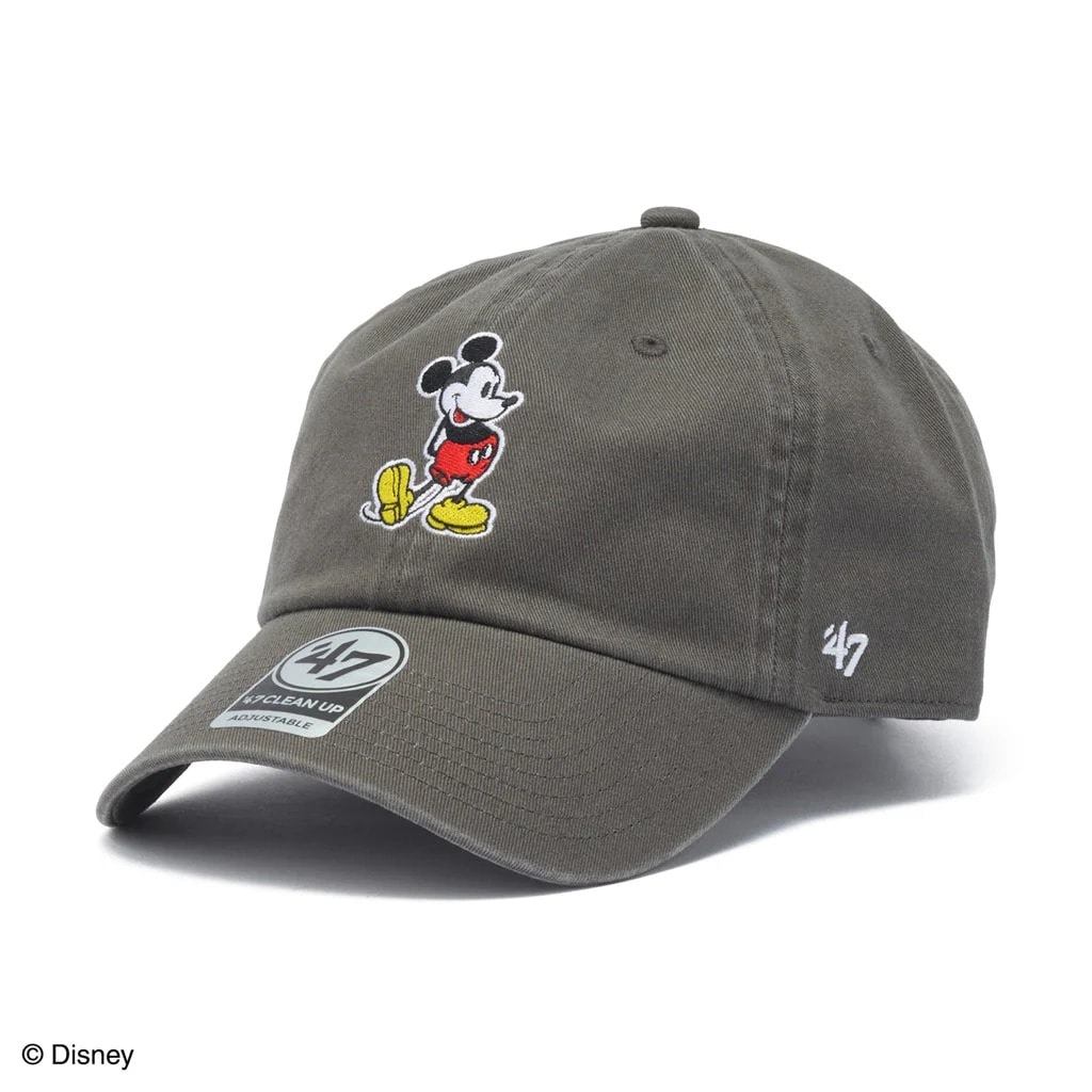 47 BRAND フォーティーセブン CLEAN UP Mickey Mouse CHARCOAL キャップ 14920471 47A-CLPDISMICSTA0-CTGW-CHA