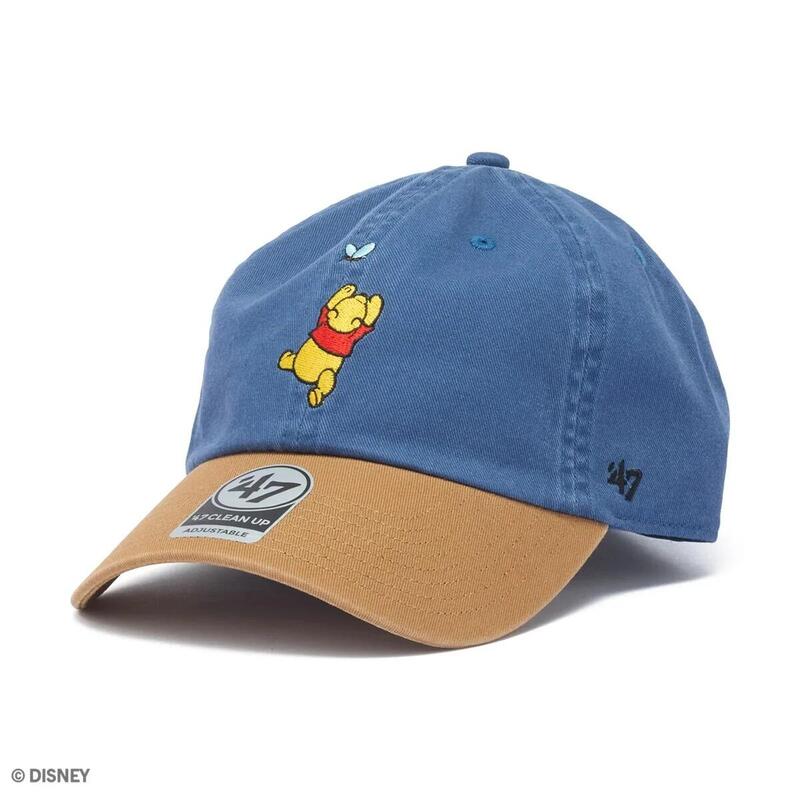 47 BRAND フォーティーセブン CLEAN UP Winnie-the-Pooh TIMBER BLUE/CAMEL キャップ 14920459 47A-CLPDISPOOFLY2TN-CTGW-TIMBLUCAM