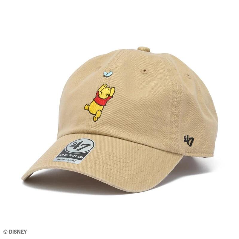 47 BRAND フォーティーセブン CLEAN UP Winnie-the-Pooh Pooh KHAKI キャップ 14920462 47A-CLPDISPOOFLY-CTGW-KHA