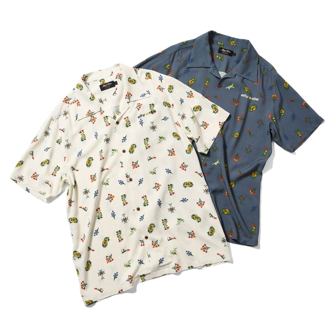 シャツ | Ally & Dia アリーアンドダイア FLOWER ALLOVER ALOHA SHIRTS 開襟シャツ AD26SU006
