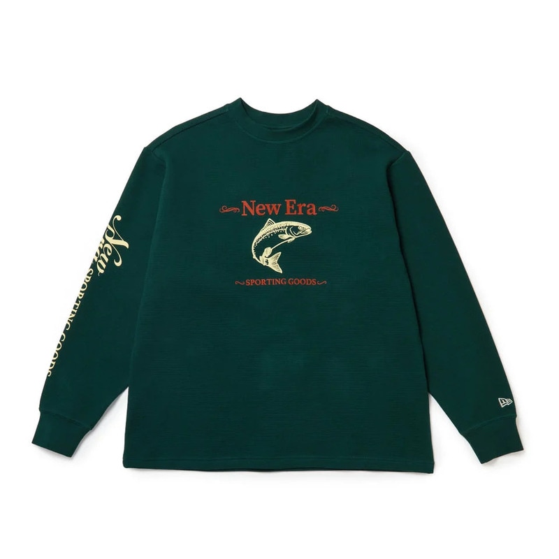 長袖 Tシャツ | NEW ERA ニューエラ OD WAFFLE LS TEE TAKAYUKI OHASHI GREEN 長袖Tシャツ 15171738