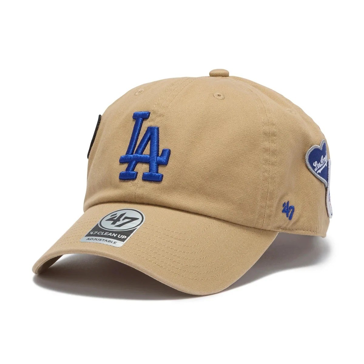 47 フォーティーセブン Los Angeles Dodgers CLEAN UP BADGES KHAKI