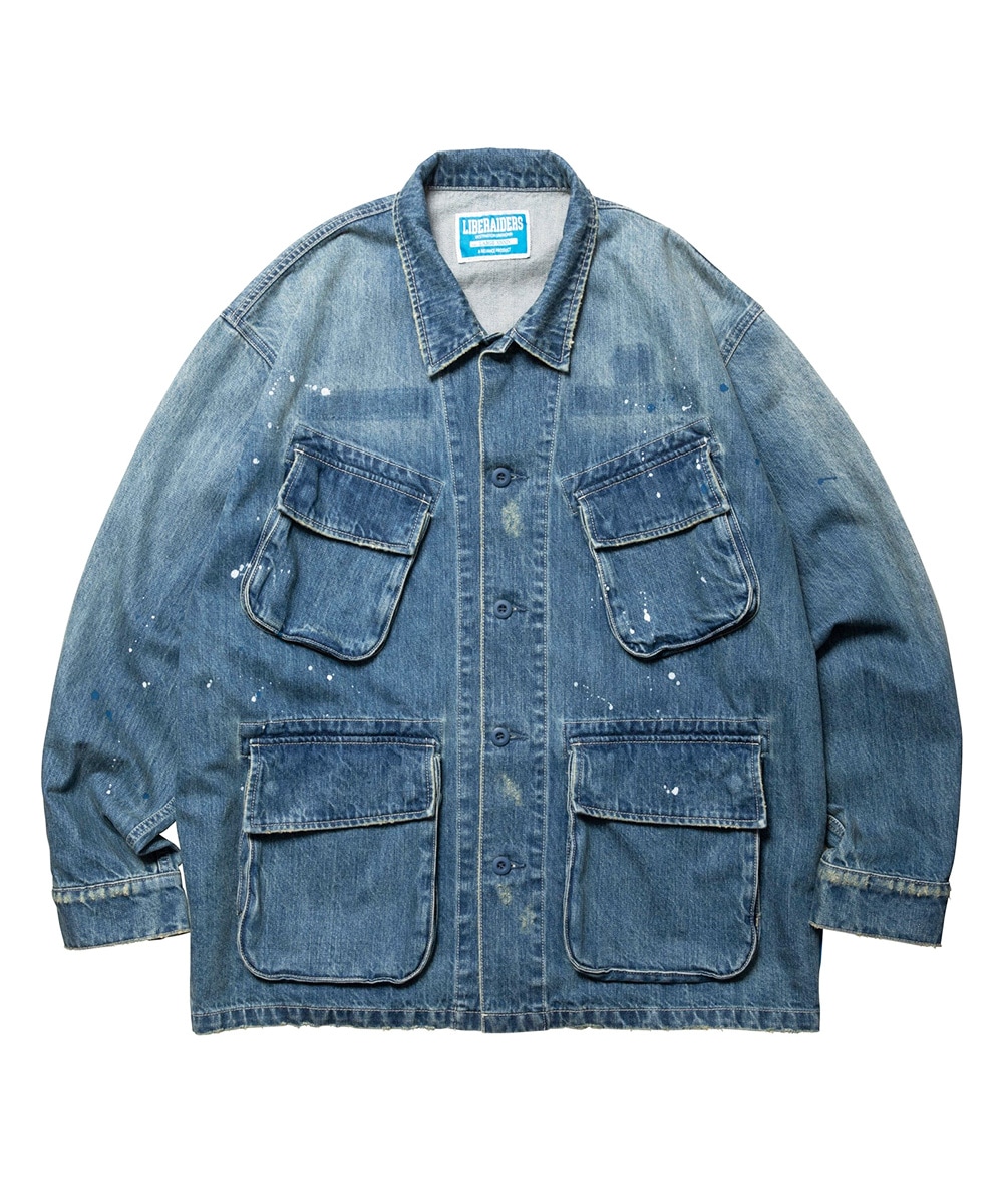 LIBERAIDERS リベレイダース　デニムジャケット　ジージャン　ビンテージ Liberaiders リベレイダーズ DENIM COMBAT JACKET デニム