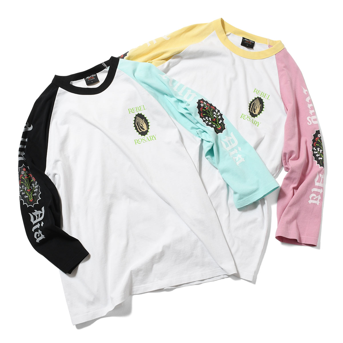 Ally＆Dia アリーアンドダイア ROSARY 3/4 RAGLAN Tee ラグラン