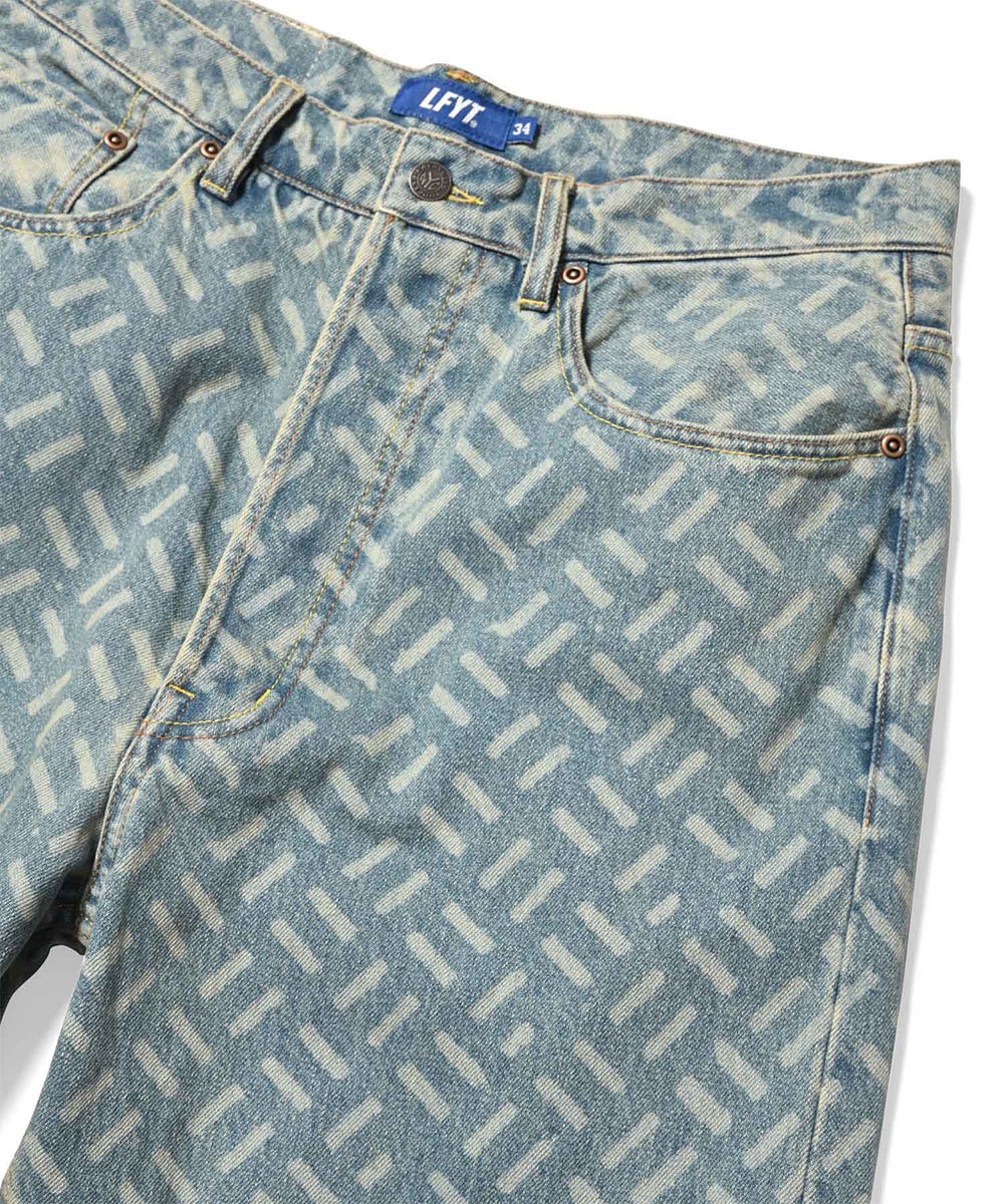 パンツ LFYT BAGGIE FIT LIGHT WASH LFYT(エルエフワイティ) デニムパンツ 5 POCKET WASHED DENIM