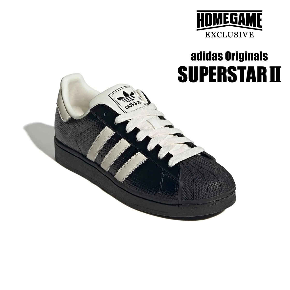 adidas アディダス SUPERSTAR II ｺｱﾌﾞﾗｯｸ/ｺｱﾎﾜｲﾄ スニーカー IH9268の