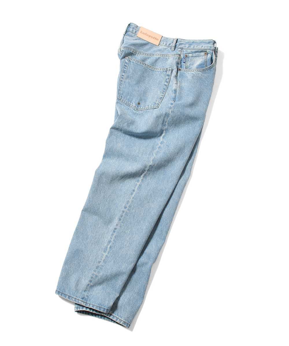 LFYT エルエフワイティー 5 POCKET WASHED DENIM PANTS BAGGIE FIT ICE