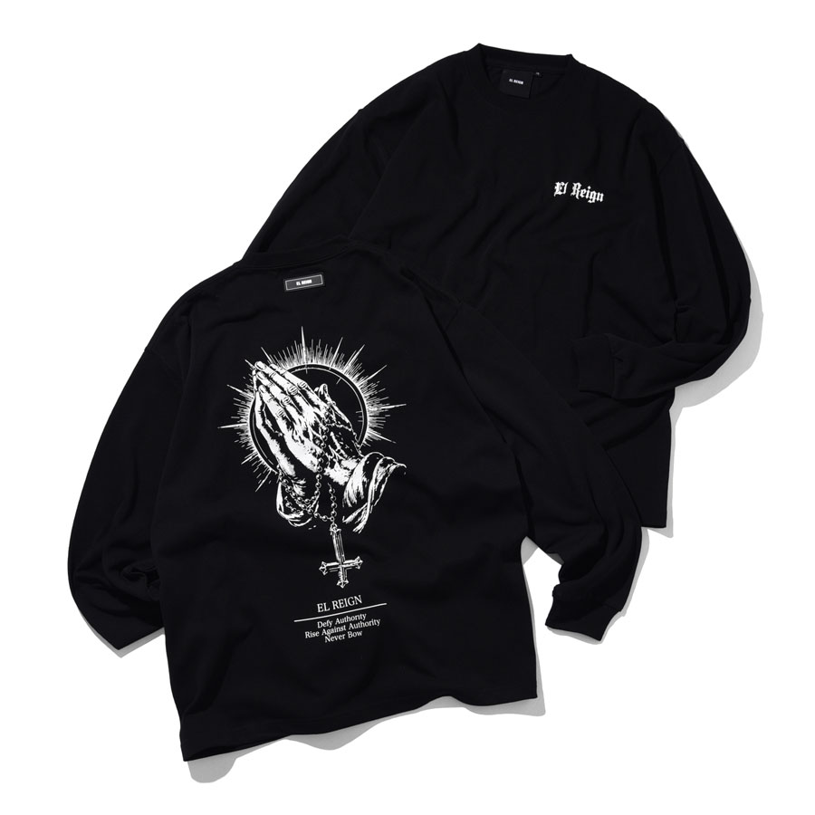 超希少☆ENHYPEN.ヨーロッパ限定.ユニフォーム.長袖.シャツ.Tシャツ.L EL REIGN エルレイン PRAYER FOR RUIN LONG SLEEVE 長袖Tシャツ EL26AW