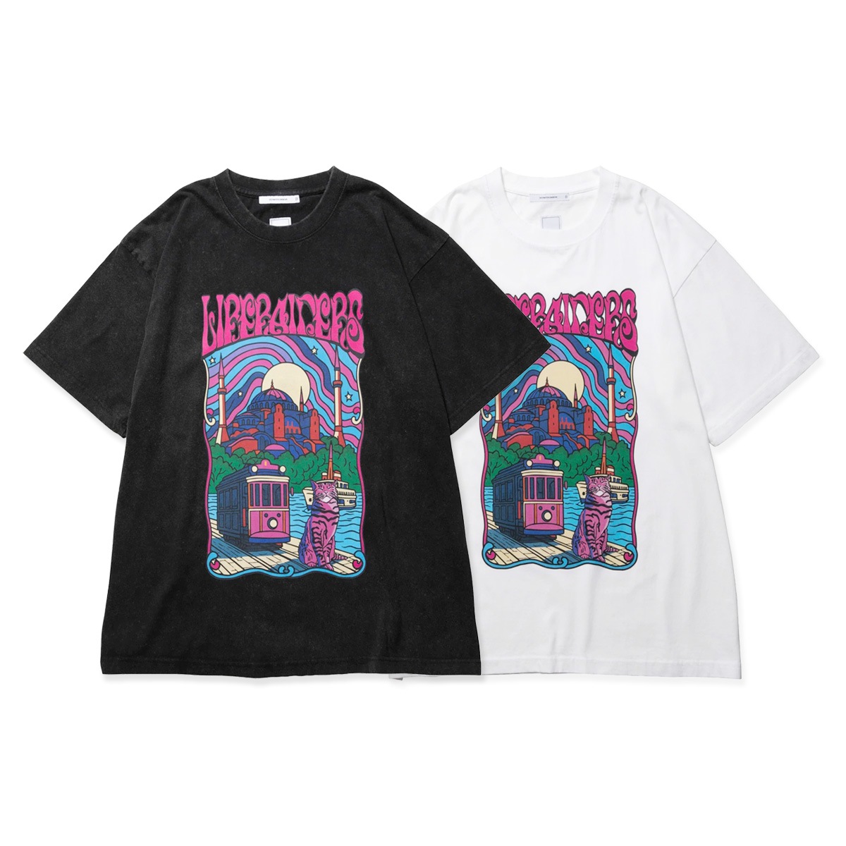 Liberaiders リベレイダーズ PSYCHEDELIC CITY TEE Tシャツ 736182601