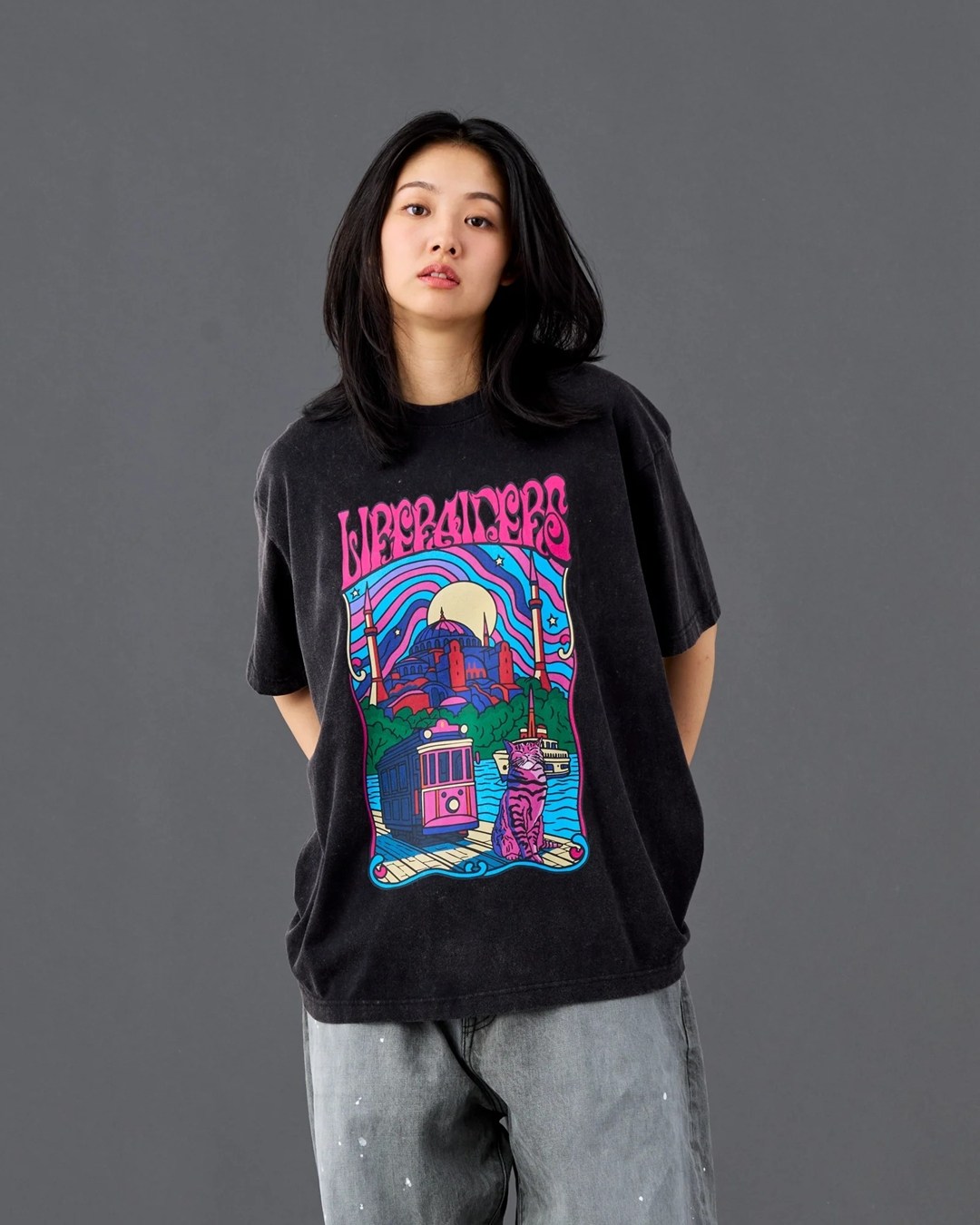 Liberaiders リベレイダーズ PSYCHEDELIC CITY TEE Tシャツ 736182601