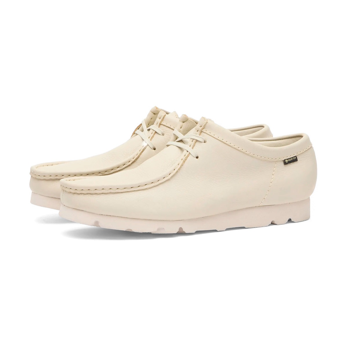 Clarks クラークス WallabeeGTX White Leather スニーカー 26185541の