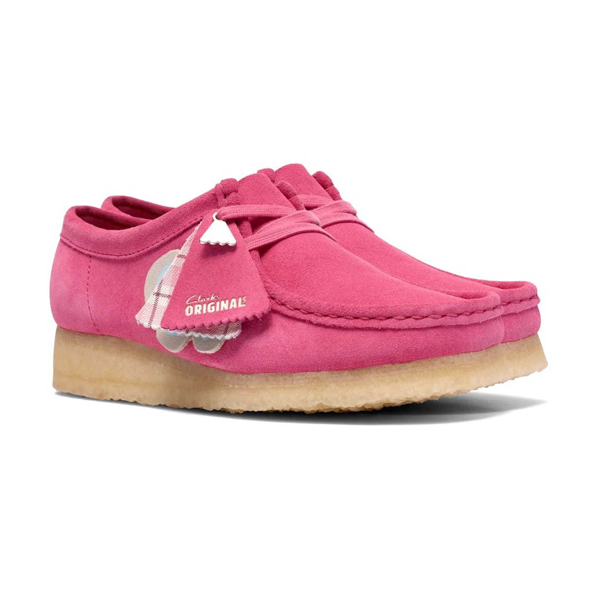 Clarks クラークス Wallabee. Pink Interest スニーカー 26186511の