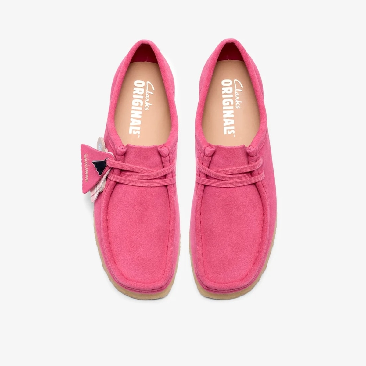 Clarks クラークス Wallabee. Pink Interest スニーカー 26186511の