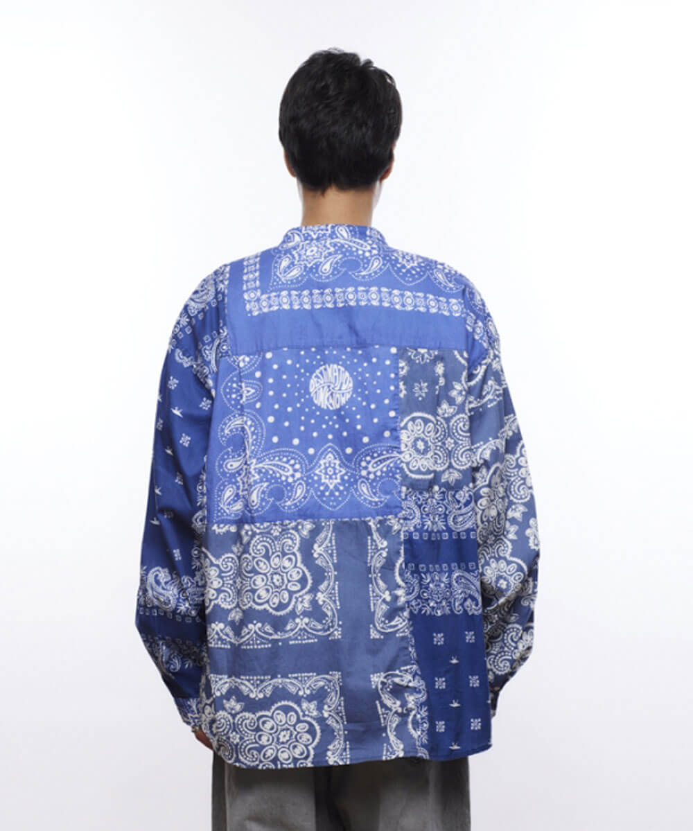 RRL 長袖シャツ バンダナ柄　L B.I.D. ブラウス シャツ 「バンダナ柄長袖シャツ/ペイズリー柄